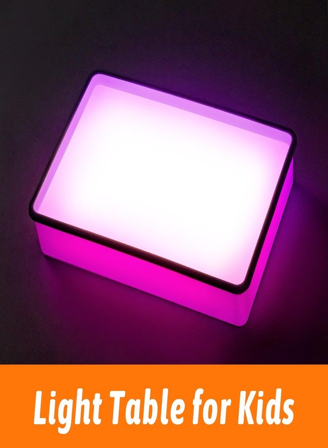 PreTrans Sand Painting Light Box - Kids Light Table for Creative Art, 3 Color Temperatures & 10 Brightness Levels, Classroom & Home Use (Purple) - Image 2